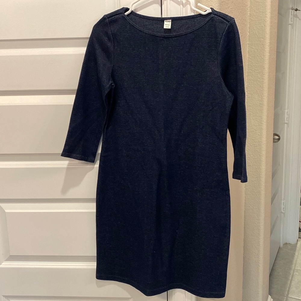 Old navy bodycon dress navy blue medium